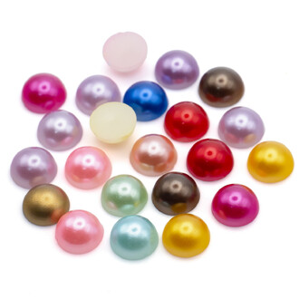 Полубусины акриловые 6 мм +-250 шт. Разные цвета