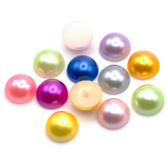 Напівнамистини акрилові 10 мм +-75 шт. Різні кольори