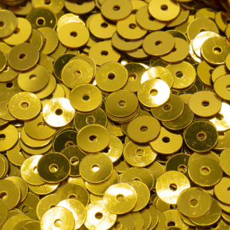 Пайетки круглые 5 мм 25 г Золотой