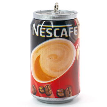 Подвеска, брелок в виде банки Nescafe, размер 45х23мм, 1шт.