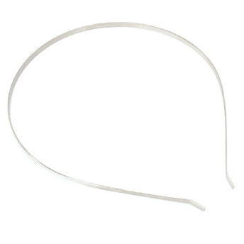 Основа для ободка металлическая ширина 3 мм Платина 1 шт.