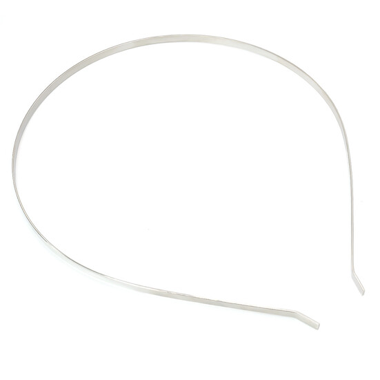 Основа для ободка металлическая ширина 3 мм Платина 1 шт.