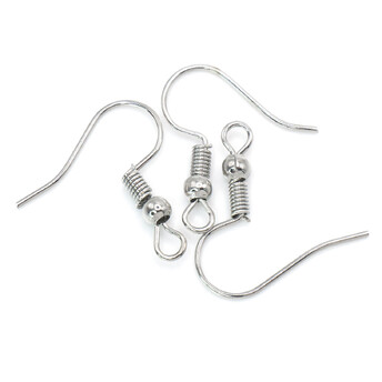 Швензы для сережек 20х18 мм Серебро 50 пар