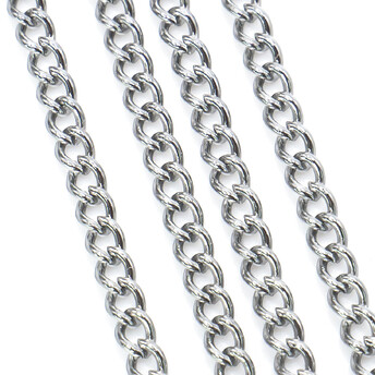 Цепь для рукоделия 2,3 мм Платина 1 метр