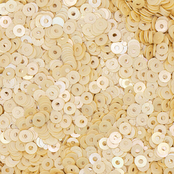 Пайетки круглые 3 мм 250 г Бежевый