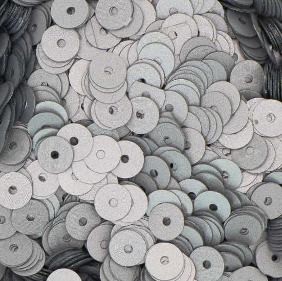 Пайетки круглые 5 мм 25 г Серый матовый