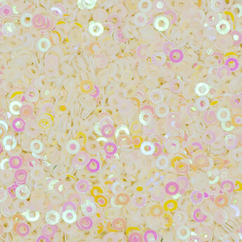 Пайетки круглые 2 мм 25 г Айвори хамелеон