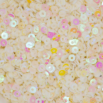 Пайетки круглые 3 мм 250 г Айвори хамелеон