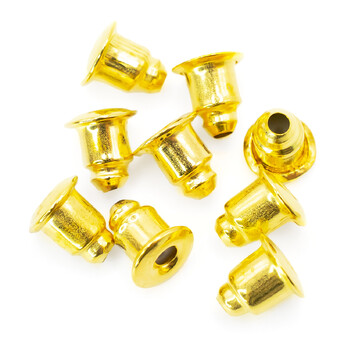 Заглушка для гвоздиков 5,4х5 мм Золото яркое 100 шт.