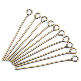 Булавки Пины с петелькой 26х0,7 мм Бронзовый +-200 шт.