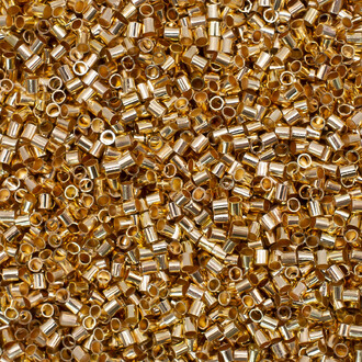 Стопперы (кримпы) фиксатор Трубочка 2х2 мм Золотистый +-350 шт.