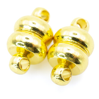 Замок магнитный Шар сплюснутый 7 мм Золото 1 шт.