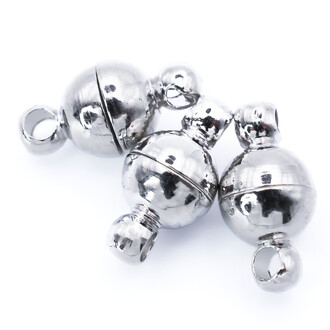 Замок магнитный Шар 1 шт. 8 мм Платина