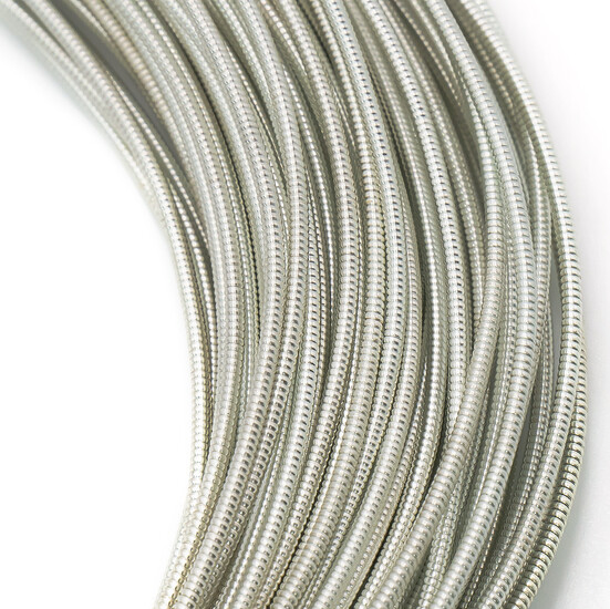 Канитель жесткая 1 мм 1 м Серебро