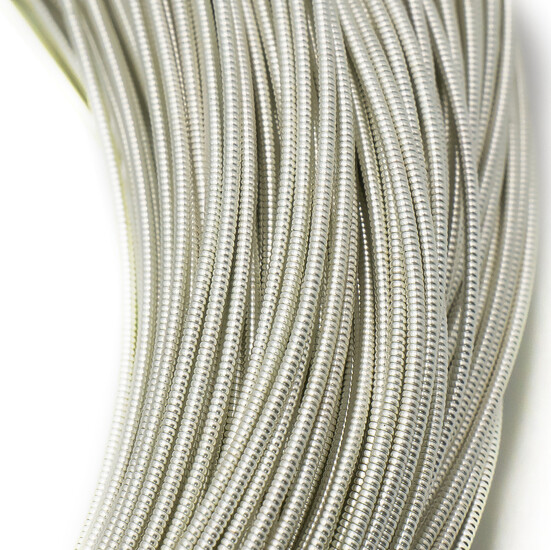 Канитель жесткая 1,1-1,2 мм 1 м Серебро