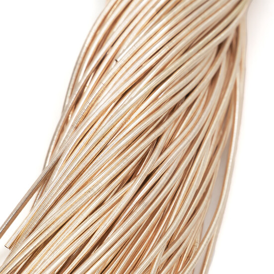 Канитель гладкая глянцевая 1 мм 5 г Золото розовое
