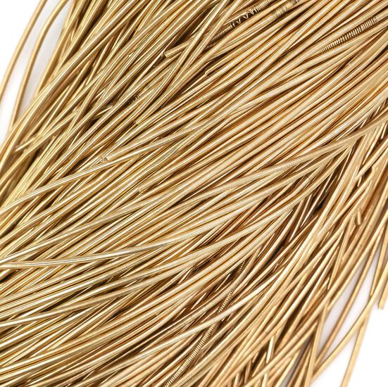 Канитель гладкая глянцевая 1 мм 5 г Латунь светлая