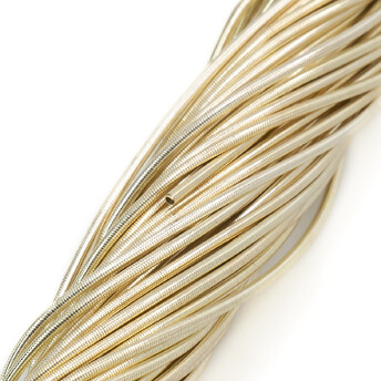 Канитель гладкая глянцевая 1 мм 5 г Ваниль