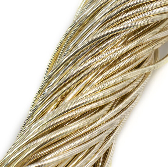 Канитель гладкая глянцевая 1 мм 5 г Ваниль