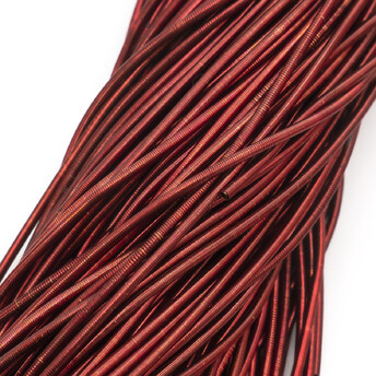 Канитель гладкая глянцевая 1 мм 5 г Красный темный