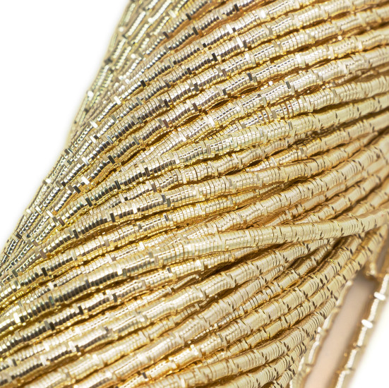 Канитель фигурная Бамбук 1,5 мм 5 г Золото