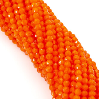 Бусины Шпинель Кошачий глаз, огранка круглая 2 мм Ø 0,5 мм 200 шт. нить 37 см Оранжевый 6К