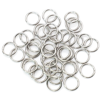 Соединительное кольцо из нерж.стали одинарное 4х0,6 мм Платина +-300 шт.