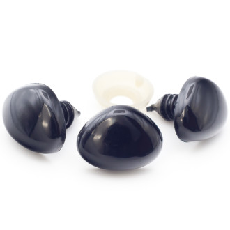 Носики для игрушек 12х15 мм +-30 шт. Черный