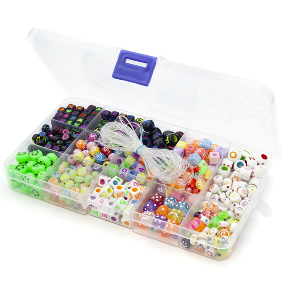 Набір для виготовлення прикрас №2 17х10х2 см 15 відділень ±140 г (±738 шт.)