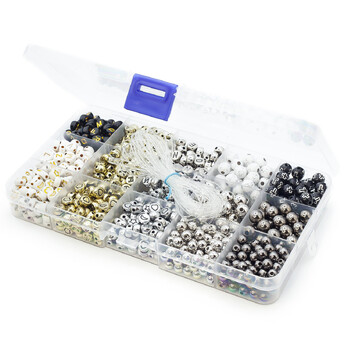 Набор для изготовления украшений №4 17х10х2 см 15 ячеек ±150 г (±1030 шт.)