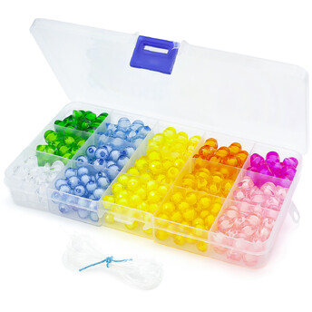 Набор для изготовления украшений №10 17х10х2 см 15 ячеек ±131 г (±360 шт.)