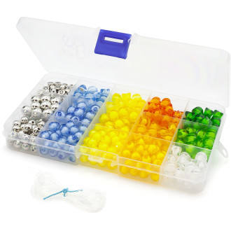 Набор для изготовления украшений №12 17х10х2 см 15 ячеек ±132 г (±408 шт.)