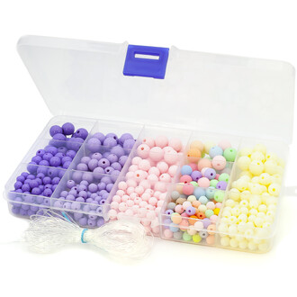 Набор для изготовления украшений №14 17х10х2 см 15 ячеек ±120 г (±600 шт.)