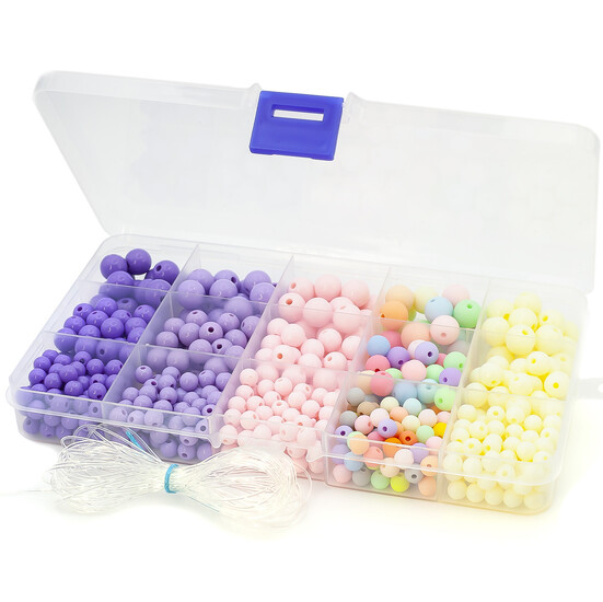 Набор для изготовления украшений №14 17х10х2 см 15 ячеек ±120 г (±600 шт.)