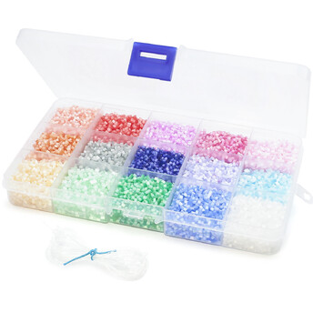 Набор для рукоделия из бисера №1 17х10х2 см 15 ячеек ±187 г