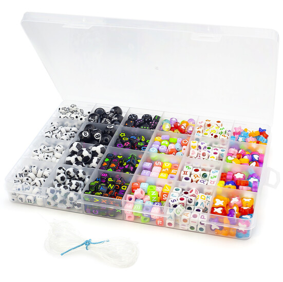 Набор для изготовления украшений №2 19х13х2 см 24 ячейки ±196 г (±990 шт.)