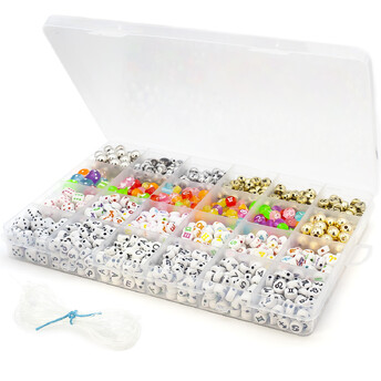 Набор для изготовления украшений №3 19х13х2 см 24 ячейки ±218 г (±1475 шт.)