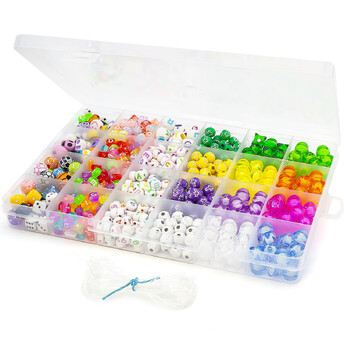 Набор для изготовления украшений №4 19х13х2 см 24 ячейки ±188 г (±760 шт.)