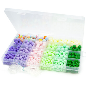 Набор для изготовления украшений №11 19х13х2 см 24 ячейки ±192 г (±960)