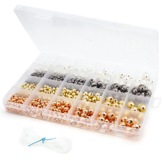 Набор для изготовления украшений №12 19х13х2 см 24 ячейки ±156 г (±2777 шт.)