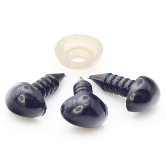 Носики для игрушек 6х9 мм +-50 шт. Черный