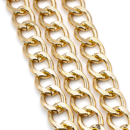 Ланцюг сумочний 20х15 мм Золото ціна за 1м