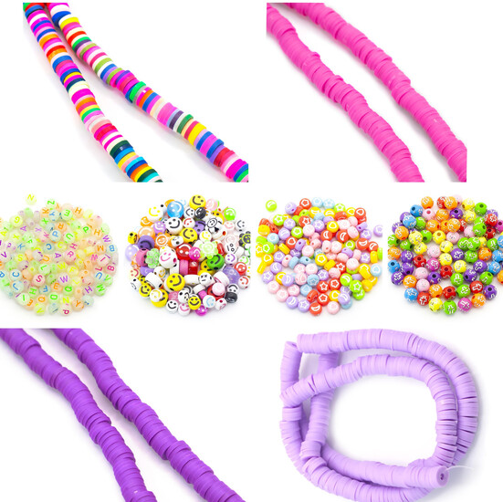 Набор для изготовления украшений №7 19х13х2 см 24 ячейки ±180 г (±889 шт.)