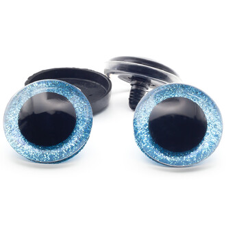 Глаза для игрушек блестящие 40 мм Голубой 1 пара