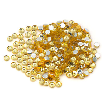 Стразы акриловые холодной фиксации 2 мм Желтый +-800 шт. 2,5 г