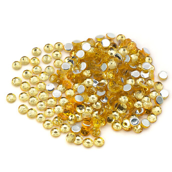 Стразы акриловые холодной фиксации 3 мм Желтый +-700 шт. 6,0 г