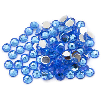 Стразы акриловые холодной фиксации 4 мм Синий +-400 шт. 7,1 г