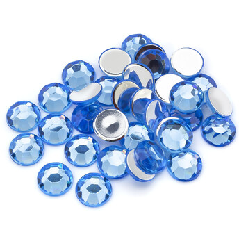 Стразы акриловые холодной фиксации 8 мм Синий +-120 шт. 12,7 г