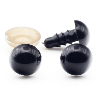 Глаза для игрушек 8 мм Черный 50 пар