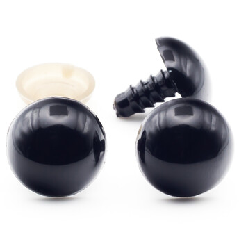 Глаза для игрушек 14 мм Черный 20 пар